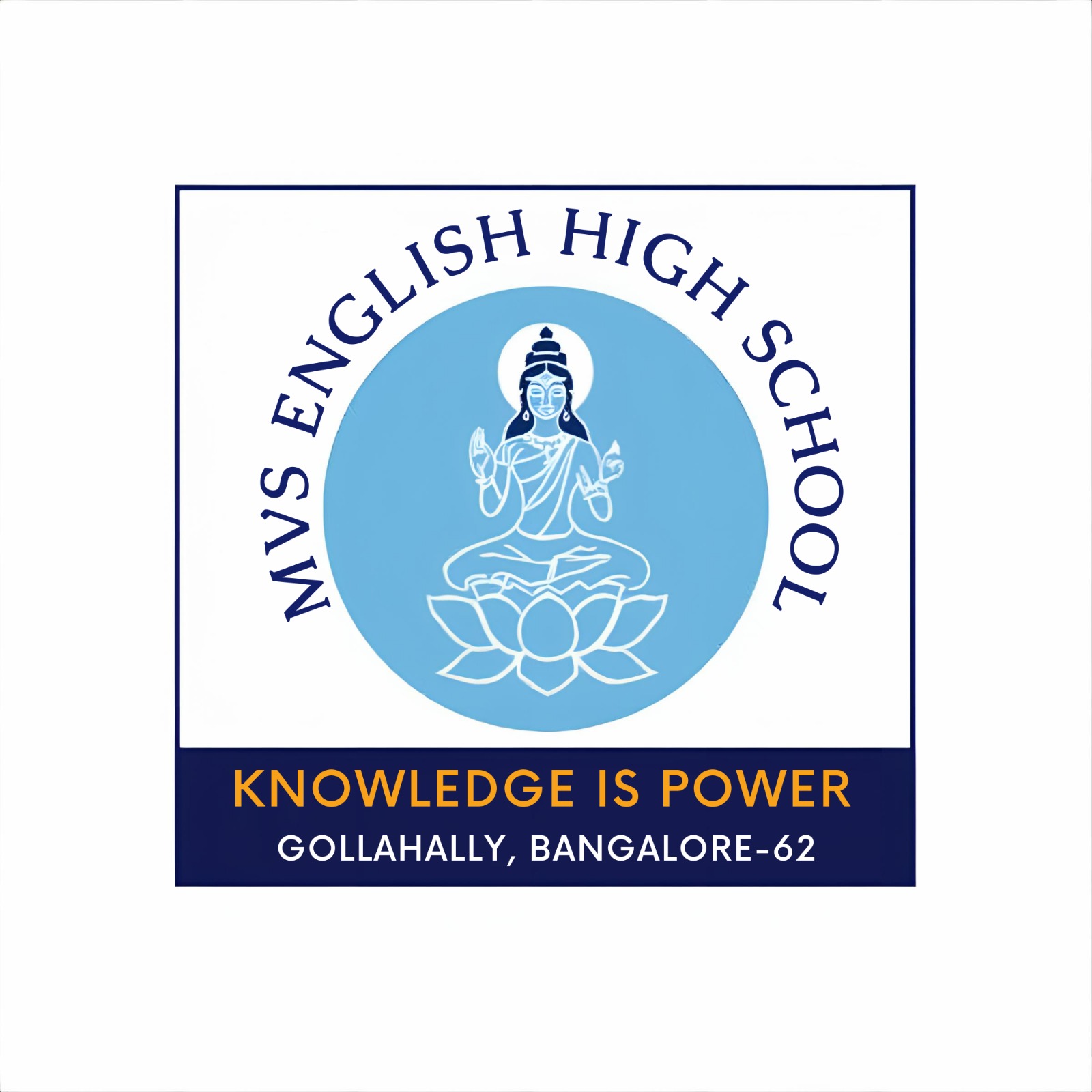 MVS English High School Logo